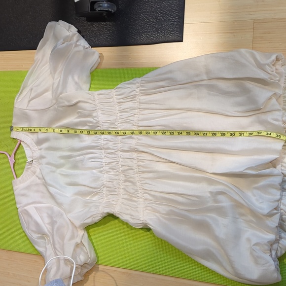 NWT Jonathan Simkhai mini dress with back cutout and puff sleeves - Picture 9 of 9